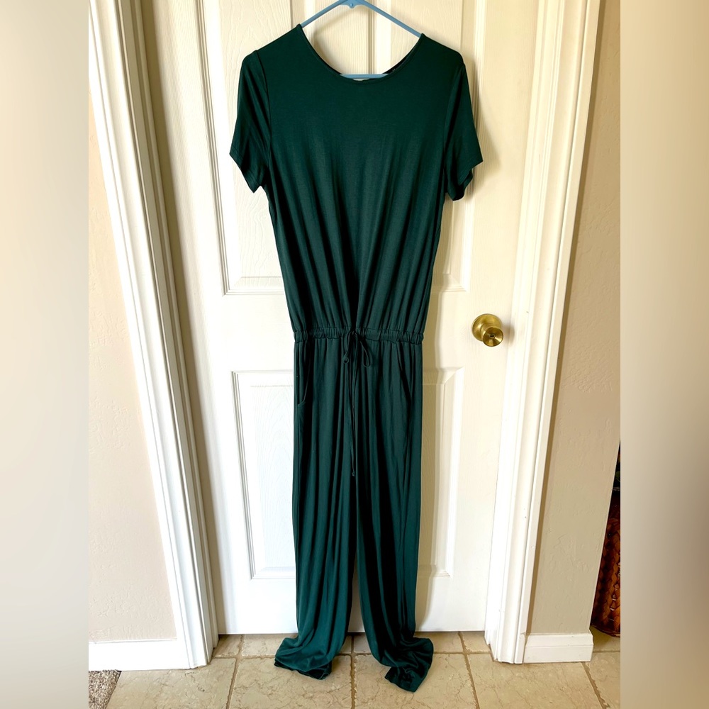 Jumpsuit, size m, forest green